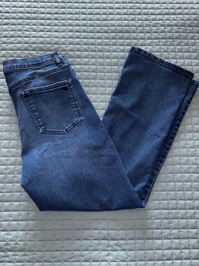 Diane Gilman DG2 Womens Bootcut Medium Wash Jeans Stretch Size 14P - (D0226B)